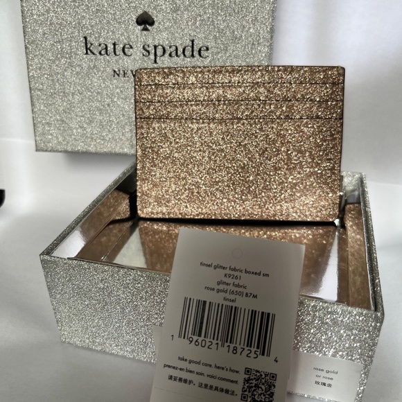 Kate Spade Glitter Small Slim Cardholder - Picture 2 of 3